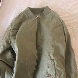 Mens quilted olive green jacket